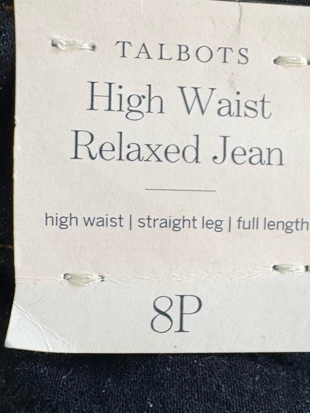Talbots Relaxed Straight Jeans - Picture 4 of 4